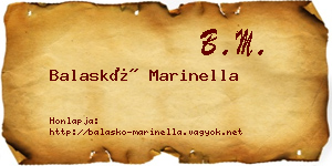 Balaskó Marinella névjegykártya